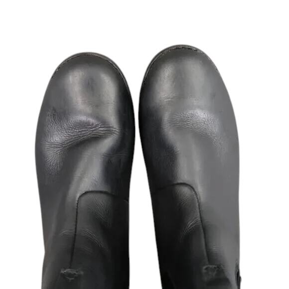 Teva Shoes Womens 5.5 Boots Leather Fashion Ellery Pull In Chelsea Casual Black - Picture 9 of 15